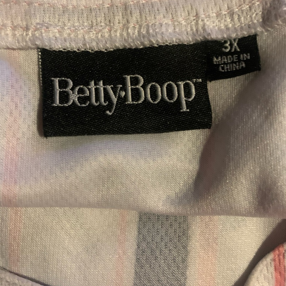 Betty Boop Cartoon 3X Baseball Jersey 90s y2k style graphic print plus size - Picture 8 of 8